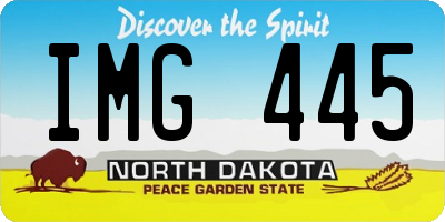 ND license plate IMG445