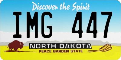 ND license plate IMG447