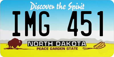 ND license plate IMG451