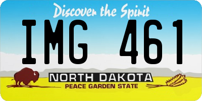 ND license plate IMG461