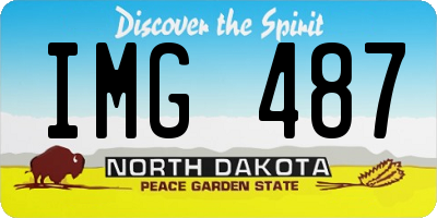 ND license plate IMG487
