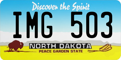 ND license plate IMG503