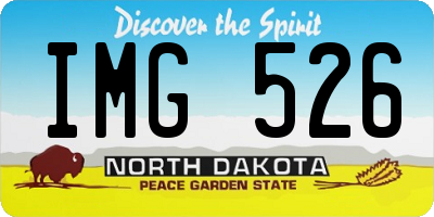 ND license plate IMG526