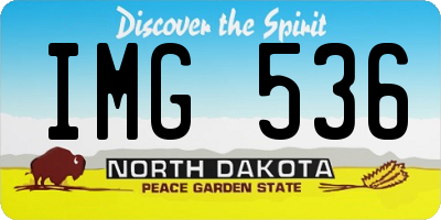 ND license plate IMG536
