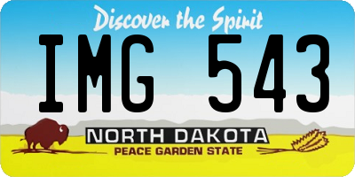ND license plate IMG543