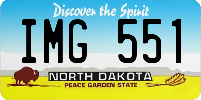 ND license plate IMG551