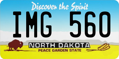 ND license plate IMG560