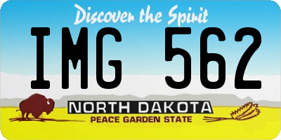 ND license plate IMG562