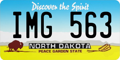 ND license plate IMG563
