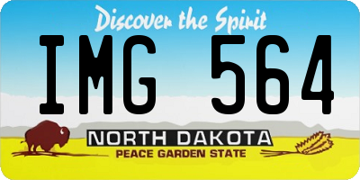 ND license plate IMG564
