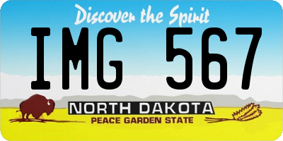 ND license plate IMG567