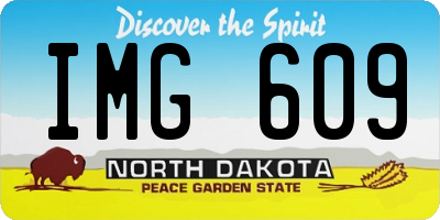 ND license plate IMG609