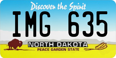 ND license plate IMG635