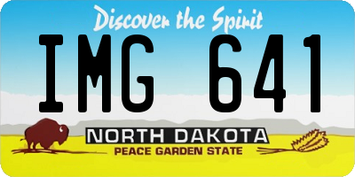 ND license plate IMG641