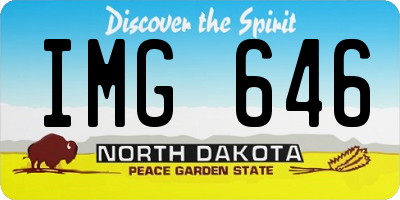 ND license plate IMG646