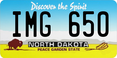 ND license plate IMG650