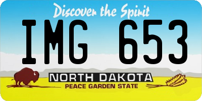 ND license plate IMG653