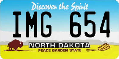 ND license plate IMG654
