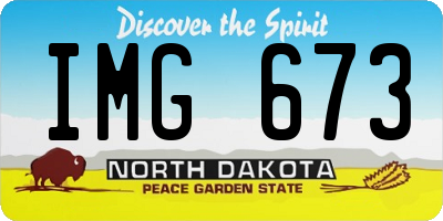 ND license plate IMG673