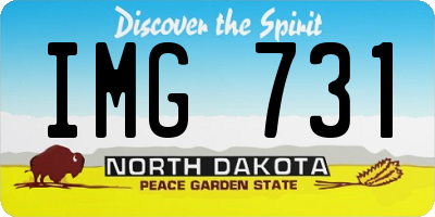 ND license plate IMG731