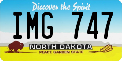ND license plate IMG747