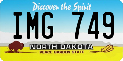 ND license plate IMG749