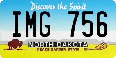 ND license plate IMG756
