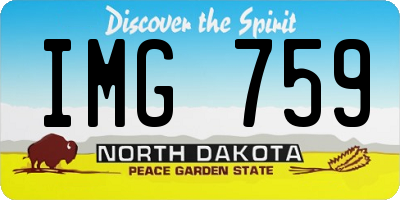 ND license plate IMG759