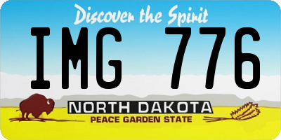 ND license plate IMG776