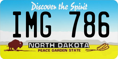 ND license plate IMG786