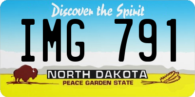 ND license plate IMG791