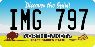 ND license plate IMG797
