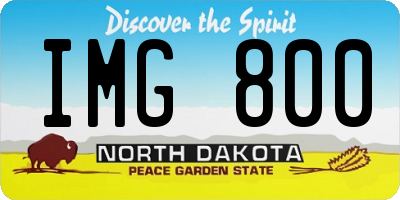 ND license plate IMG800