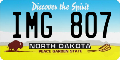 ND license plate IMG807