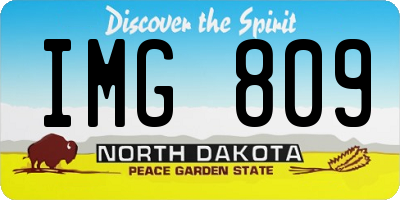 ND license plate IMG809