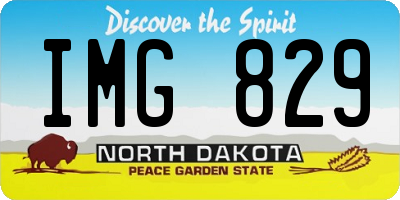 ND license plate IMG829