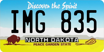 ND license plate IMG835