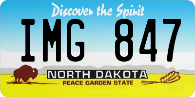 ND license plate IMG847