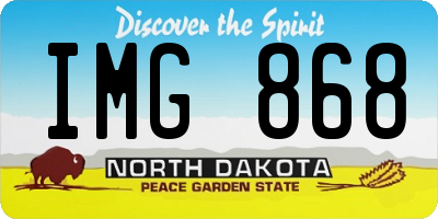 ND license plate IMG868