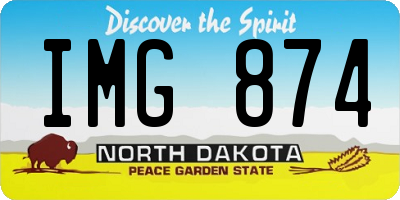 ND license plate IMG874