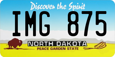 ND license plate IMG875