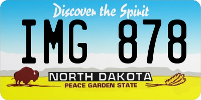 ND license plate IMG878
