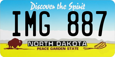 ND license plate IMG887