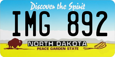 ND license plate IMG892