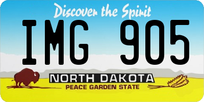 ND license plate IMG905
