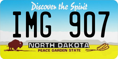 ND license plate IMG907