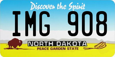 ND license plate IMG908