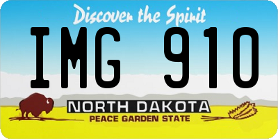 ND license plate IMG910