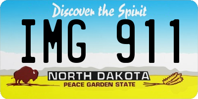 ND license plate IMG911