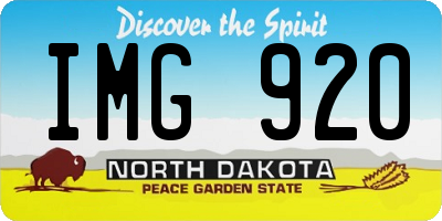 ND license plate IMG920